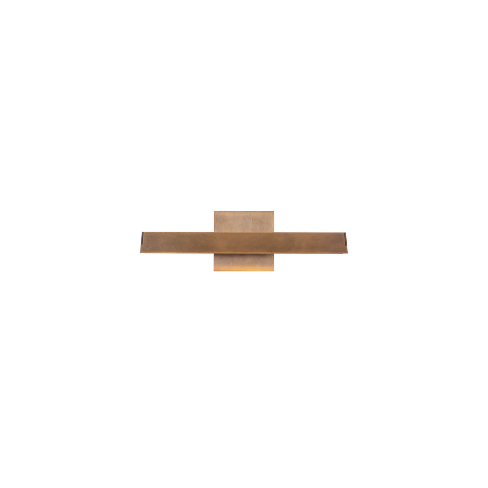 Galleria 15-in Brass dimmable LED Wall Sconce