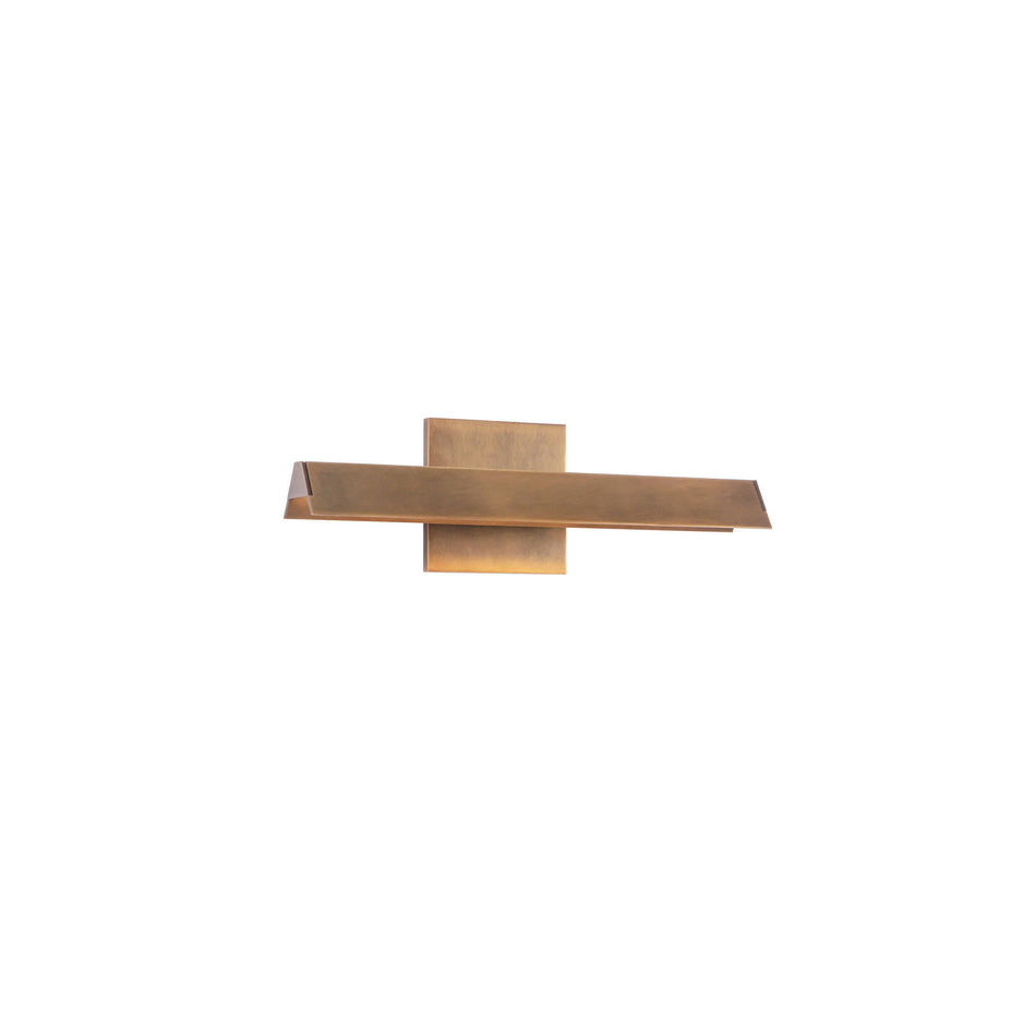 Galleria 15-in Brass dimmable LED Wall Sconce