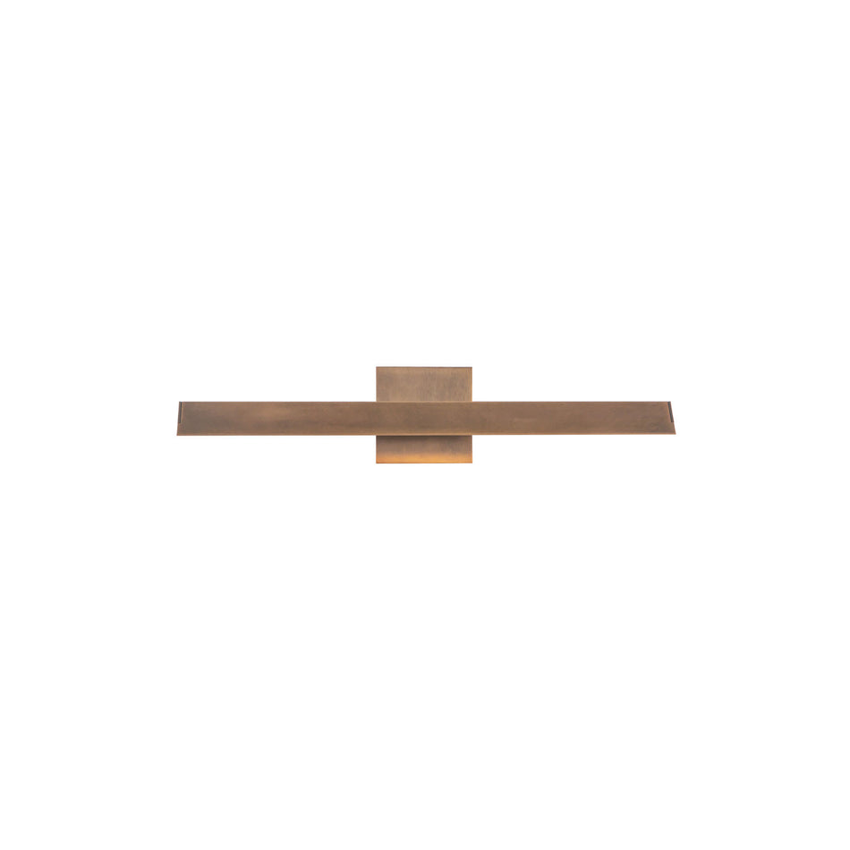 Galleria 23-in Brass dimmable LED Wall Sconce