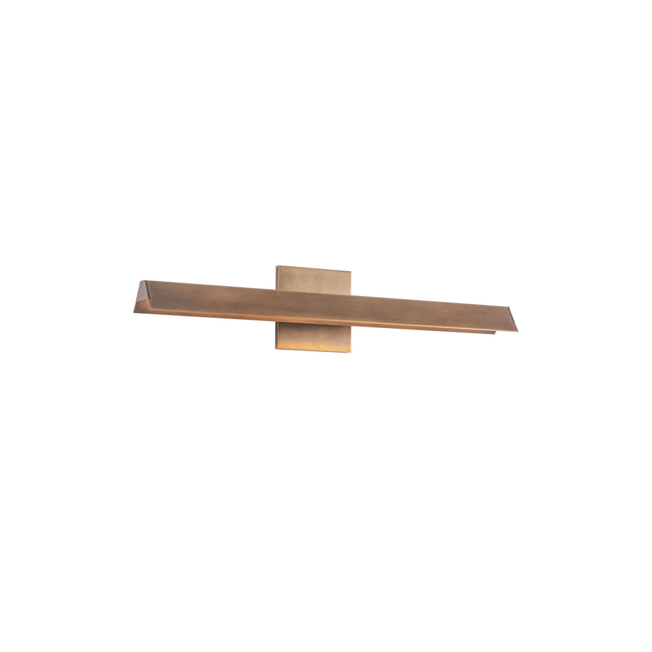 Galleria 23-in Brass dimmable LED Wall Sconce