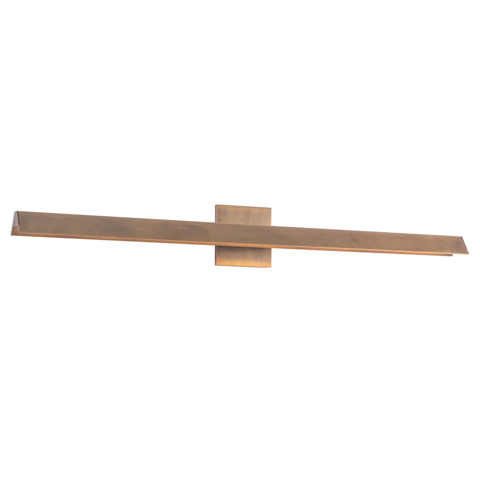 Galleria 37-in Brass dimmable LED Wall Sconce