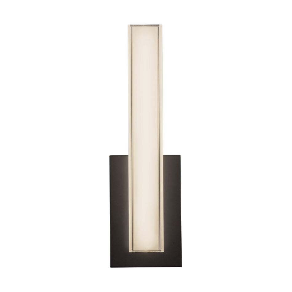 Garland 15-in Black dimmable LED Wall Sconce