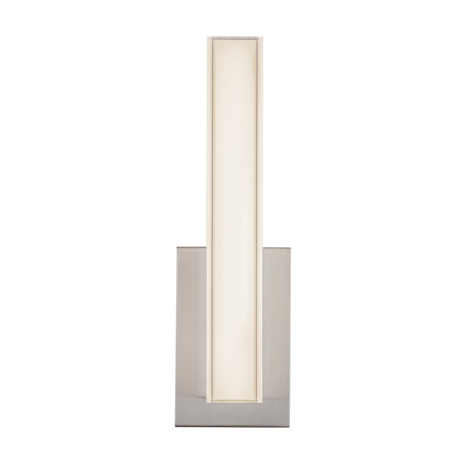 Garland 15-in Silver dimmable LED Wall Sconce