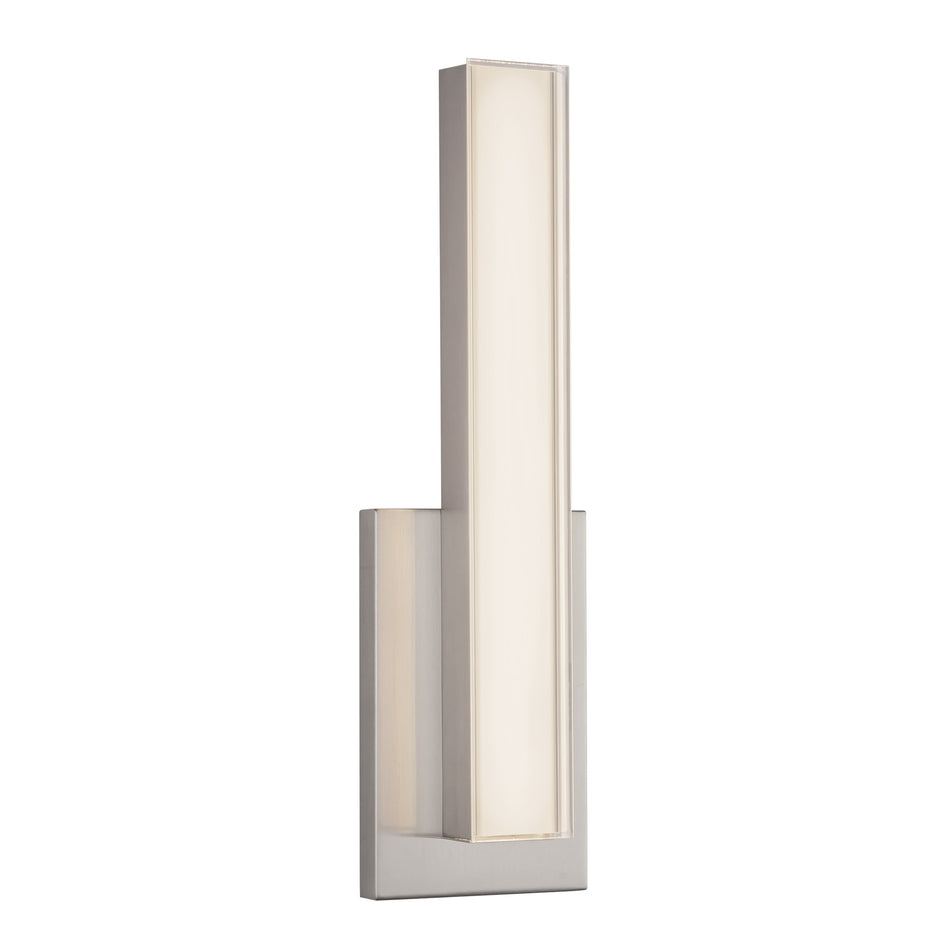 Garland 15-in Silver dimmable LED Wall Sconce