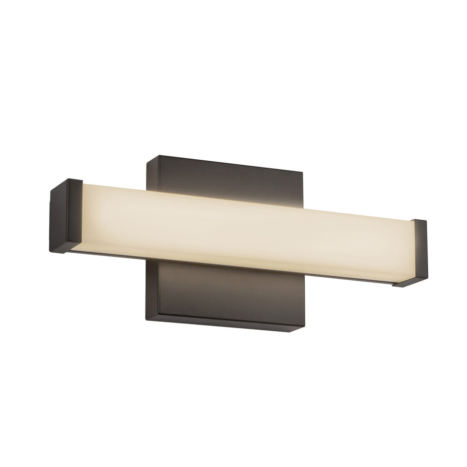Geri 12-in Black dimmable LED Wall Sconce