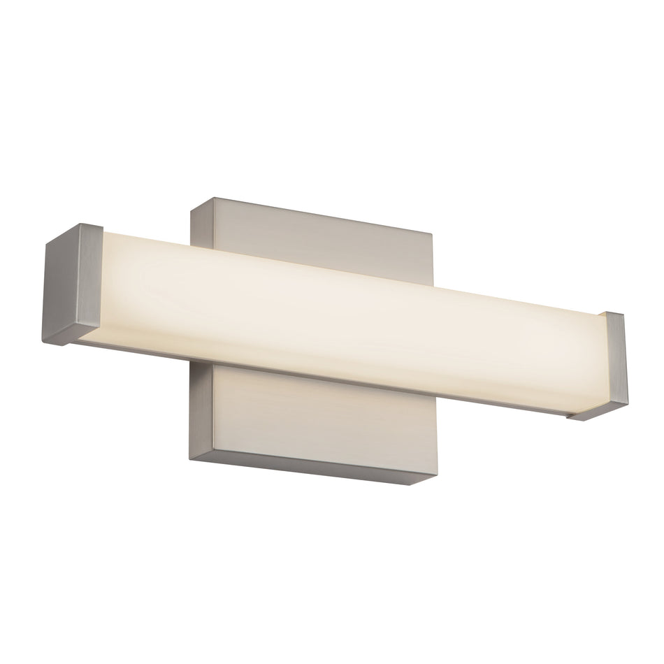 Geri 12-in Silver dimmable LED Wall Sconce