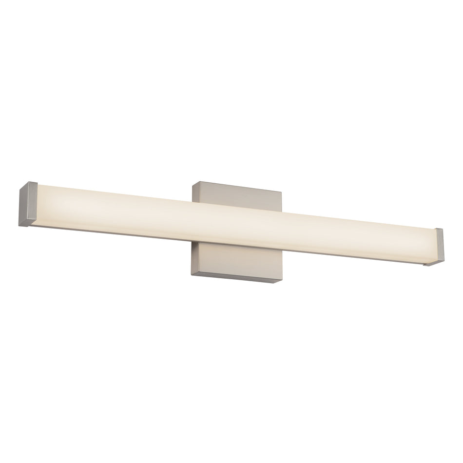 Geri 24-in Silver dimmable LED Wall Sconce
