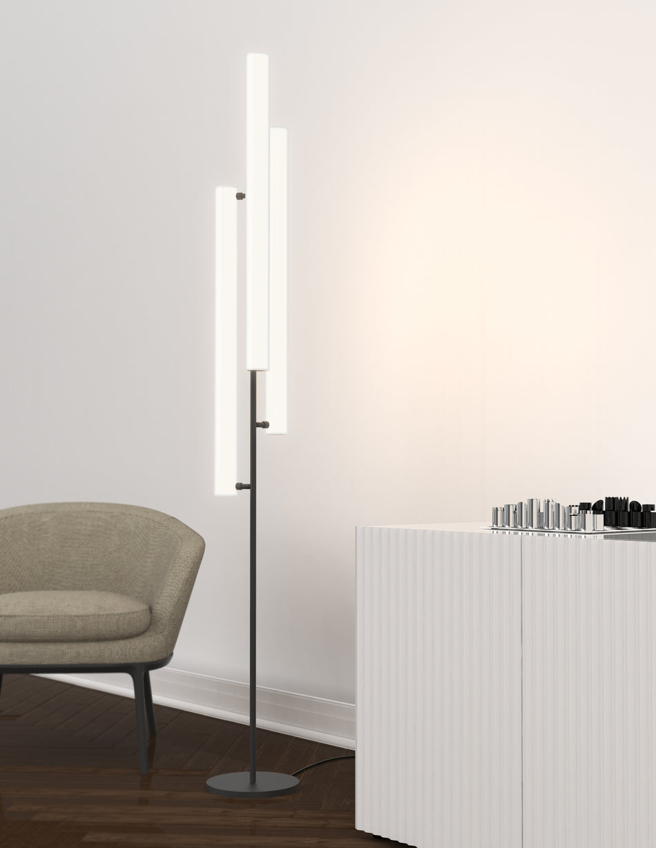 Gramercy Black LED Floor Lamp by KUZCO