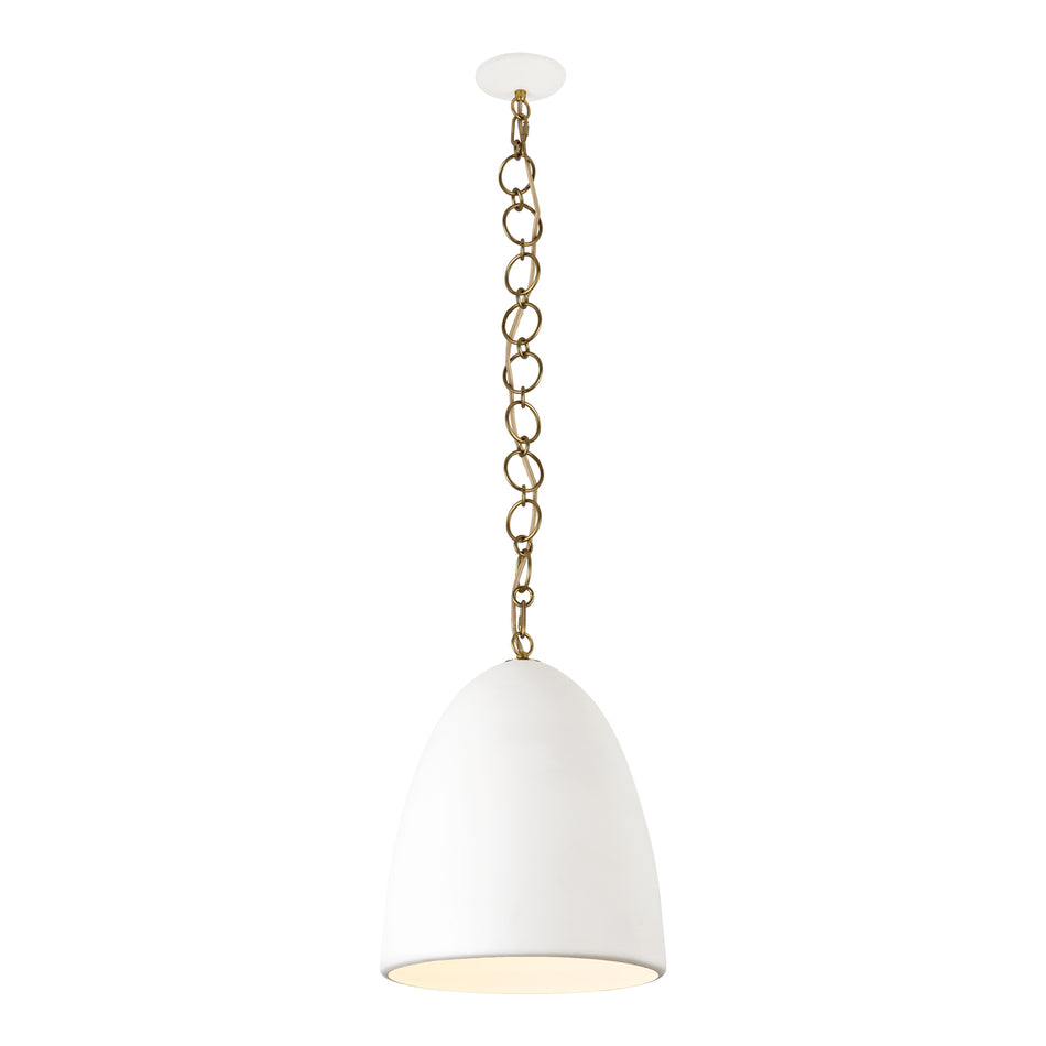 Grant 14-in White Pendant