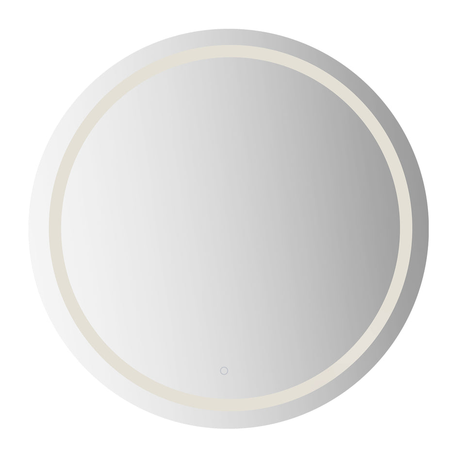 Hillmont 40-in Sandblasted Merc Edge LED Vanity Mirror by KUZCO