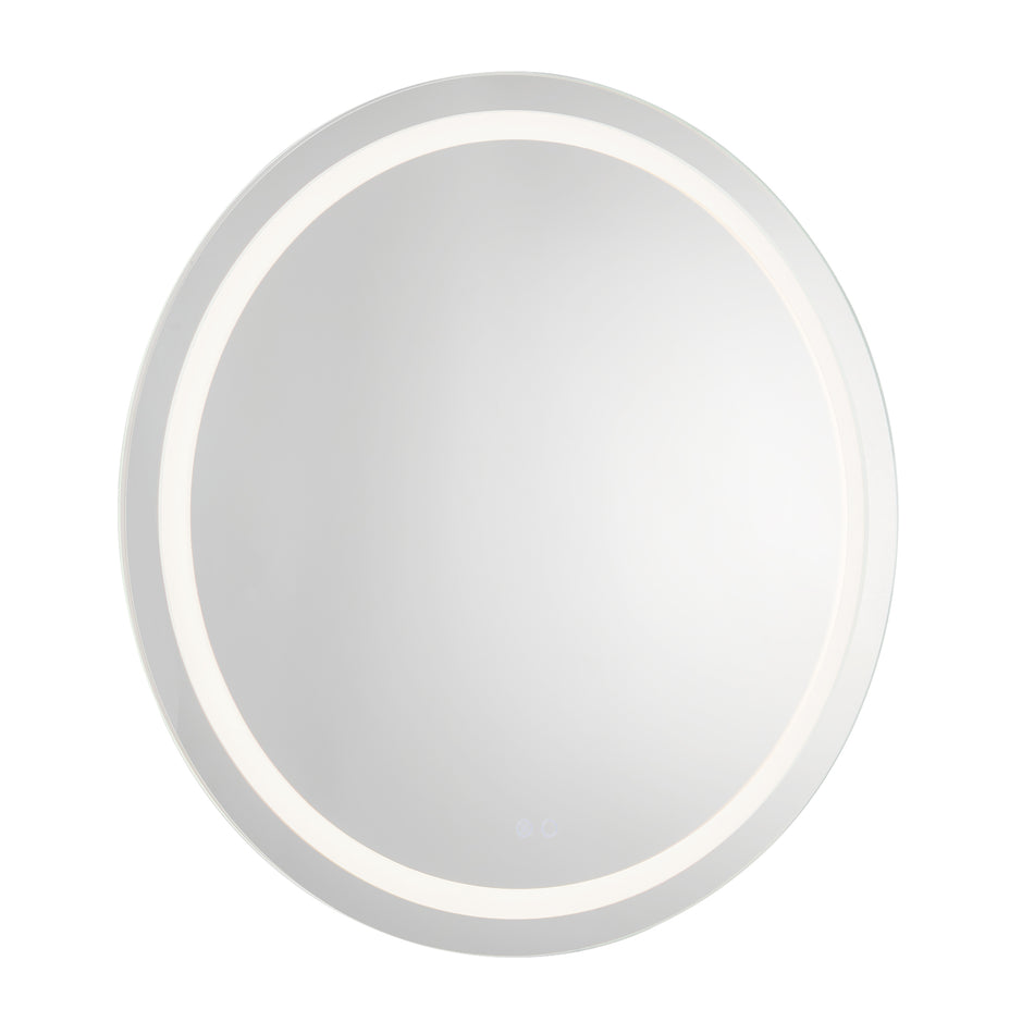Hillmont 40-in Sandblasted Merc Edge LED Vanity Mirror by KUZCO