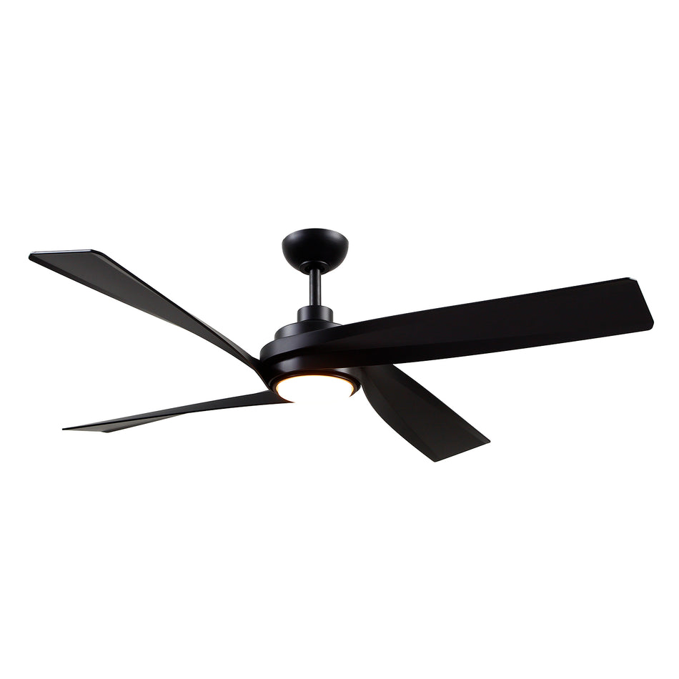 Horizon 56-in Matte Black LED Fans by KUZCO