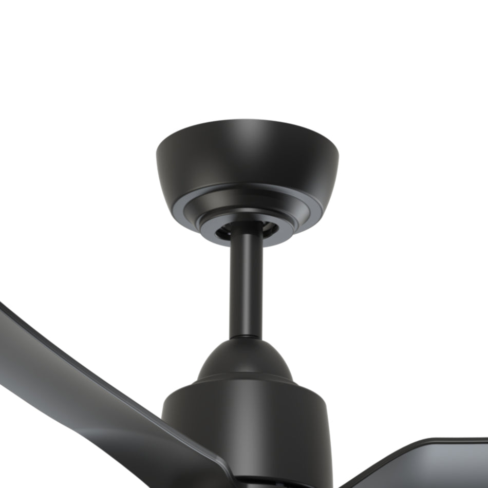 Hugo 42-in Matte Black with Light Kit Ceiling Fan by KUZCO
