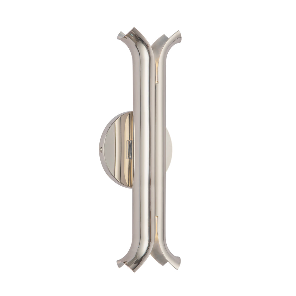 Husk 14-in Polished Nickel LED Wall Sconce by KUZCO