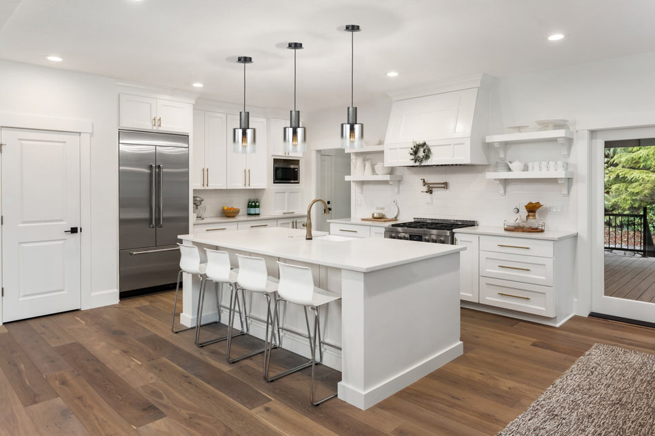 Henley 3 Light Island Light (Satin Black)