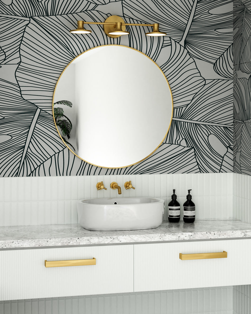 Issa 21-in Brushed Gold LED Vanity Light by ALORA MOOD