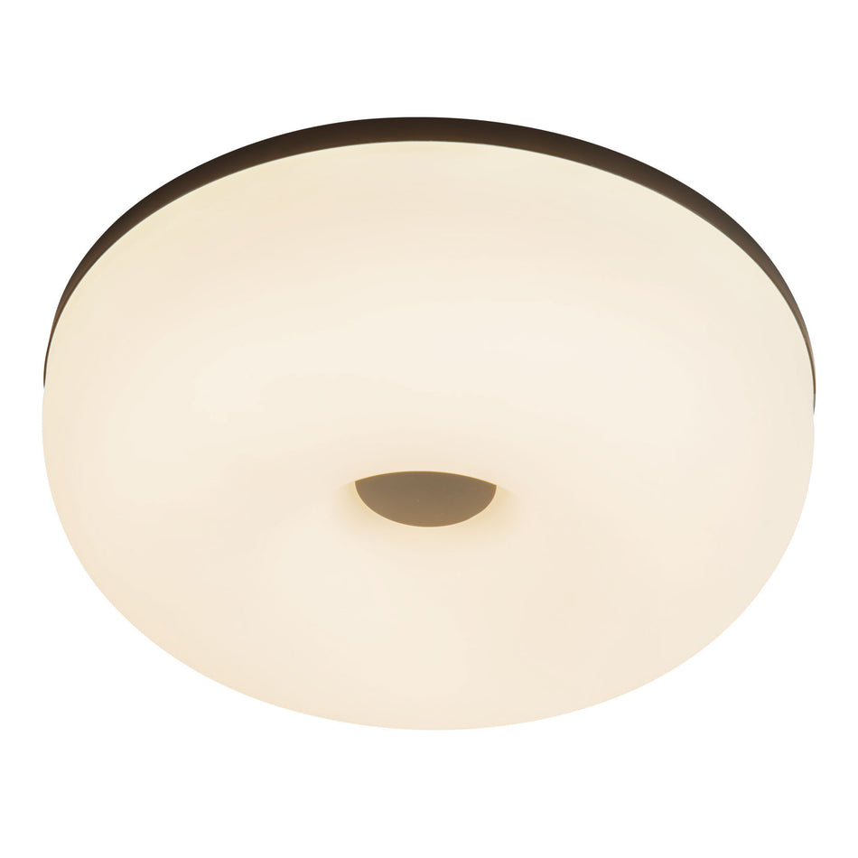 Jada 12-in Black dimmable LED Flush Mount
