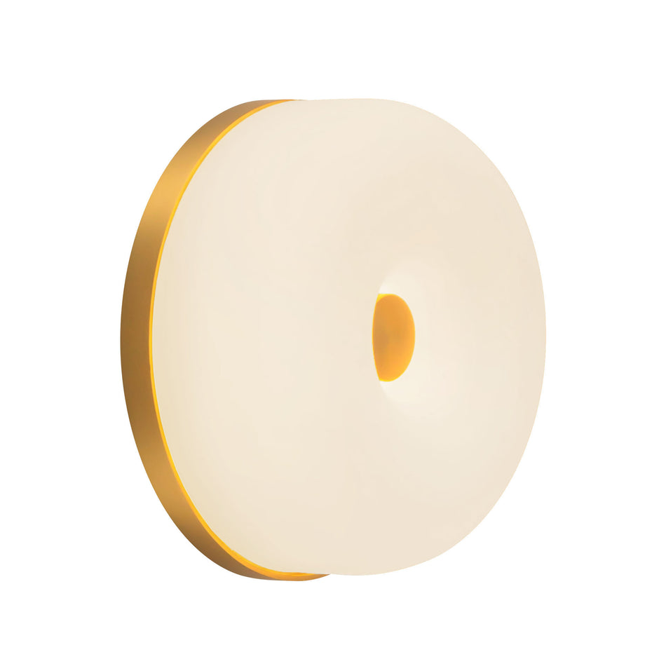 Jada 5-in Gold dimmable LED Wall Sconce
