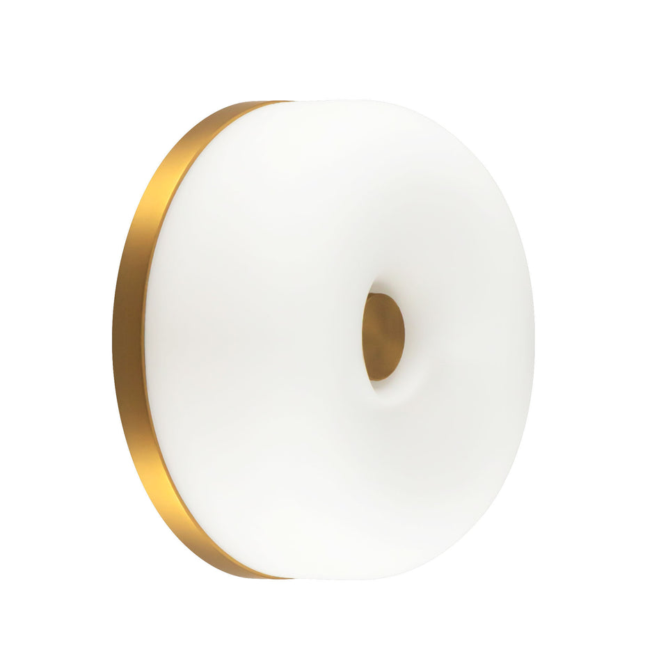 Jada 5-in Gold dimmable LED Wall Sconce
