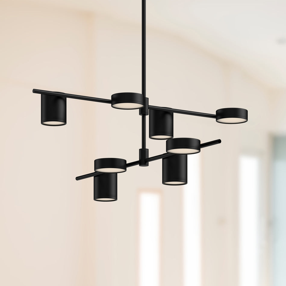 Jayden 40-in Black LED Chandeliers by KUZCO
