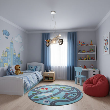 The Daytona 4.5" Motorcycle design Pendant by TransGlobe