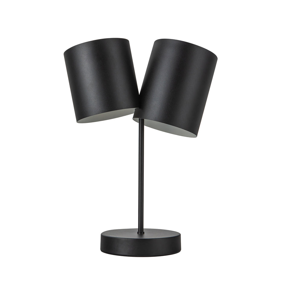 Keiko 14-in Black 2 Lights Table Lamp by KUZCO