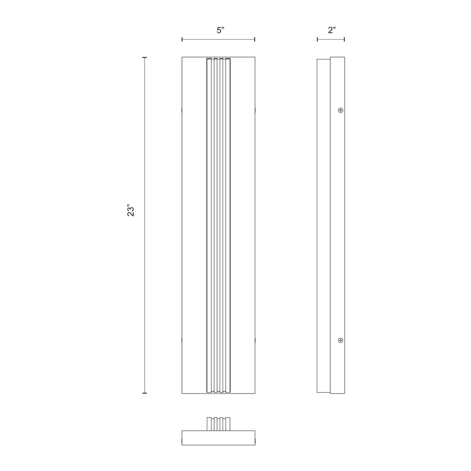 Kismet 23-in Polished Nickel/Alabaster LED Wall/Vanity by ALORA