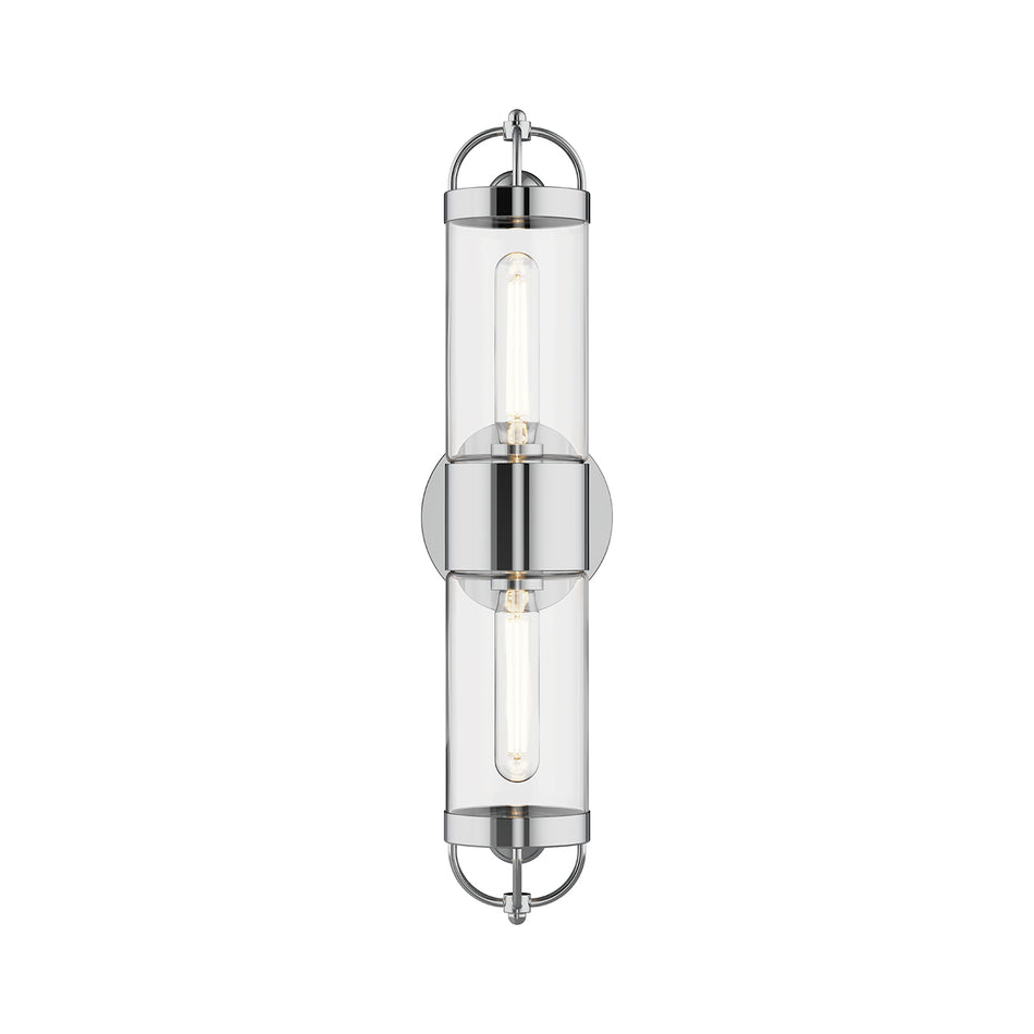 Lancaster 5-in Chrome 2 Lights Wall/Vanity