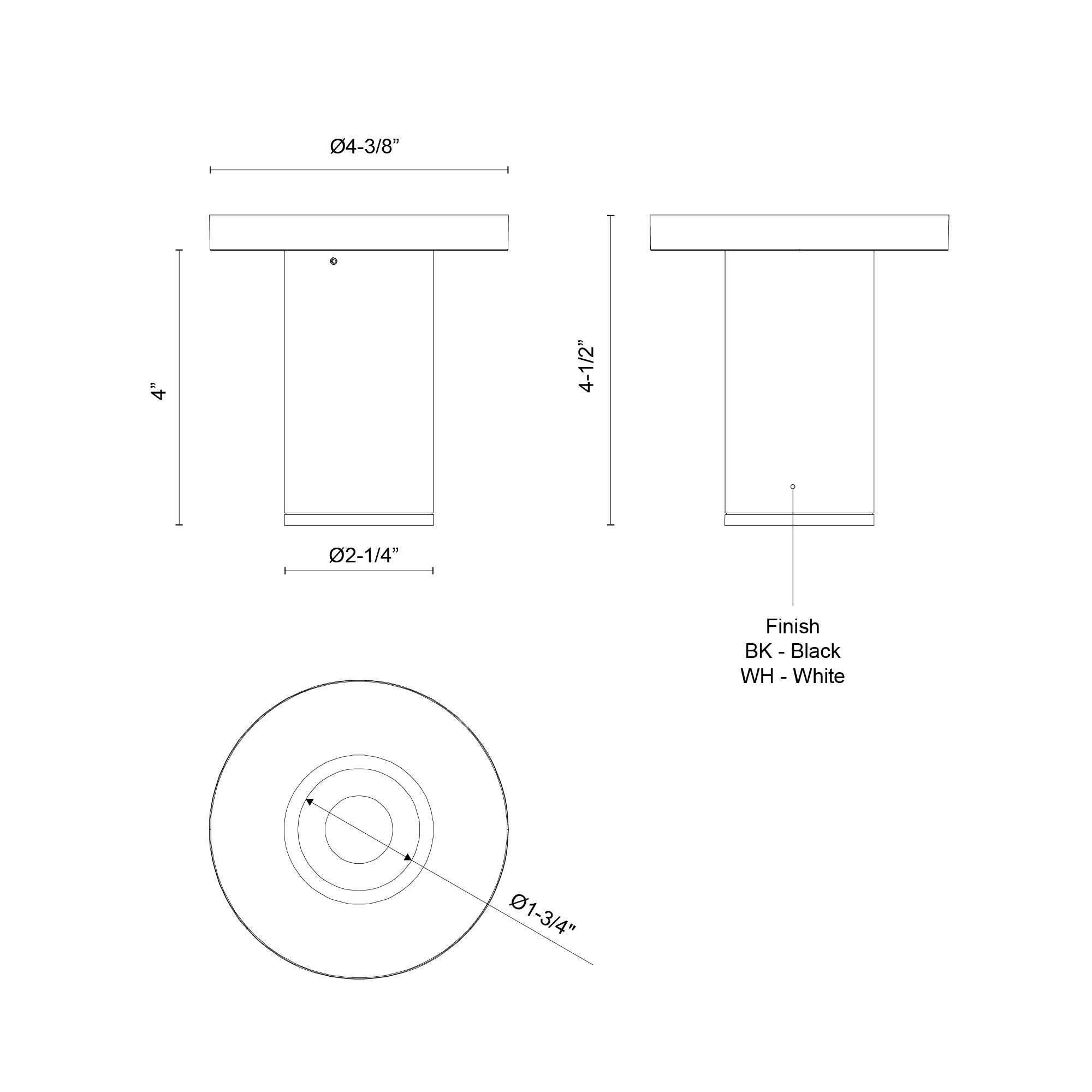 Lorna 4-in (2-in Dia.) 15 Degree Optic Black LED Ceiling Mount by KUZCO