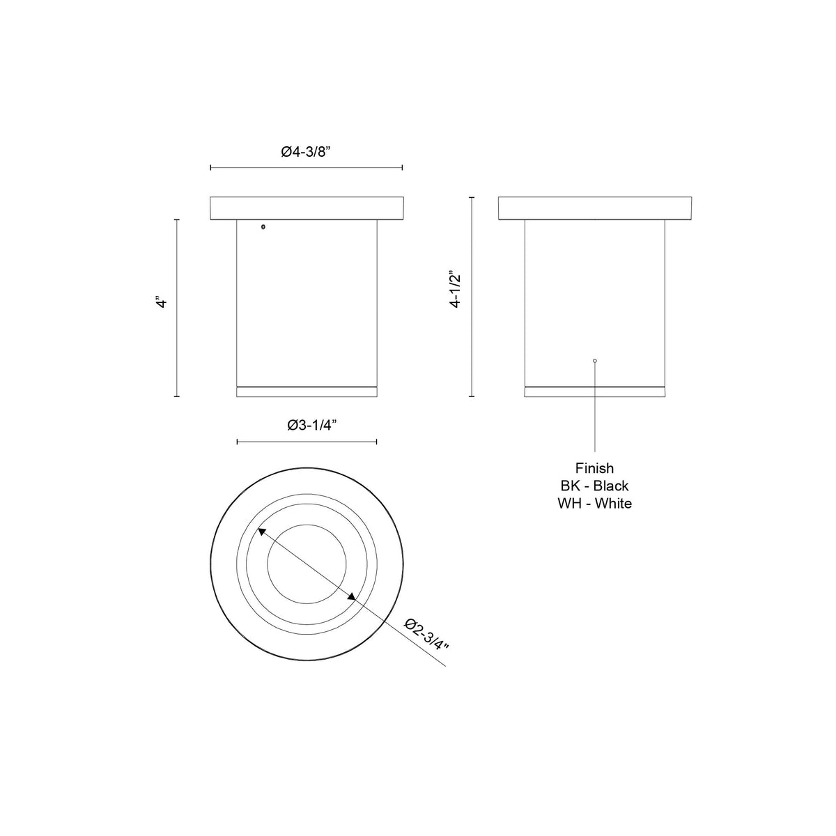 Lorna 4-in (3-in Dia.) 36 Degree Optic White LED Ceiling Mount by KUZCO