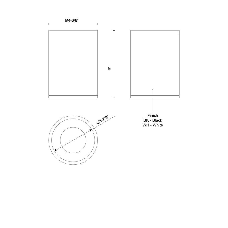 Lorna 6-in (4-in Dia.) 36 Degree Optic White LED Flush Mount by KUZCO