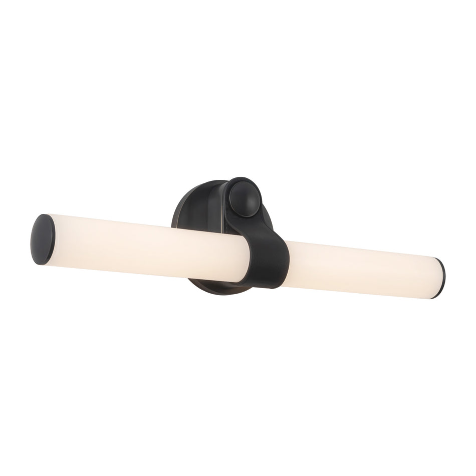 Ledger dimmable LED 20-in Black dimmable LED Bathroom Vanity Light