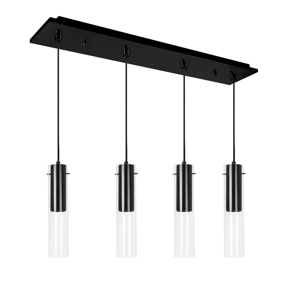 Lena 25-in Black 4-Light Multi Pendant