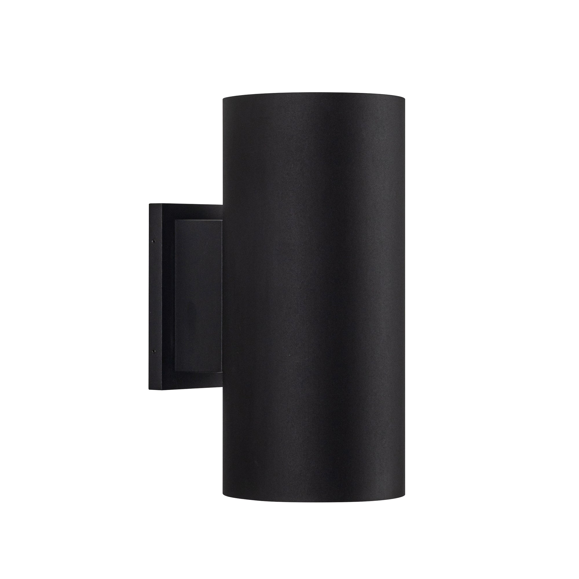 Lorna 12-in Textured Black LED Exterior Wall by KUZCO