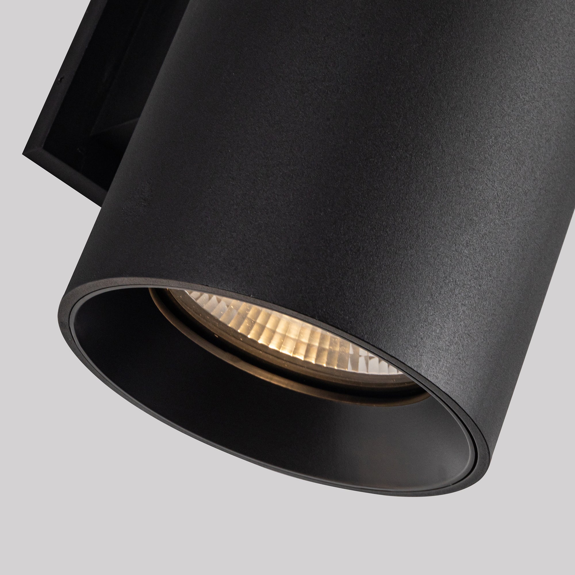 Lorna 12-in Textured Black LED Exterior Wall by KUZCO