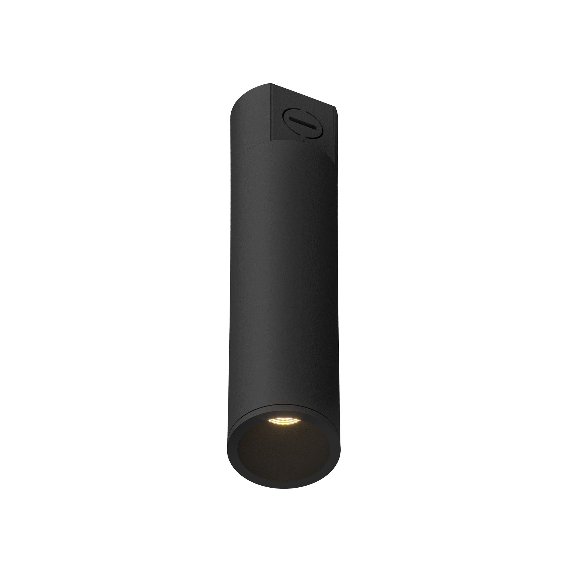 Lorna 10-in (2-in Dia.) 36 Degree Optic Black LED Concrete Ceiling Mount by KUZCO