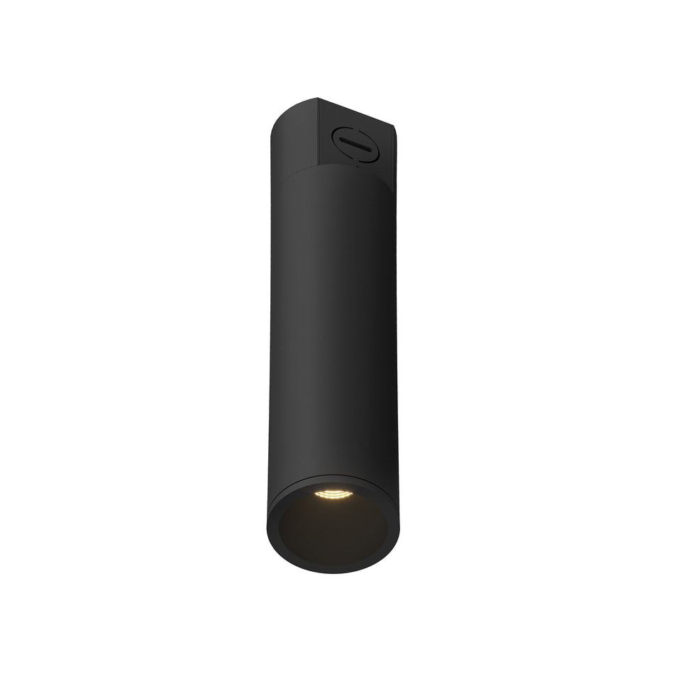 Lorna 10-in (2-in Dia.) 36 Degree Optic Black LED Concrete Ceiling Mount by KUZCO