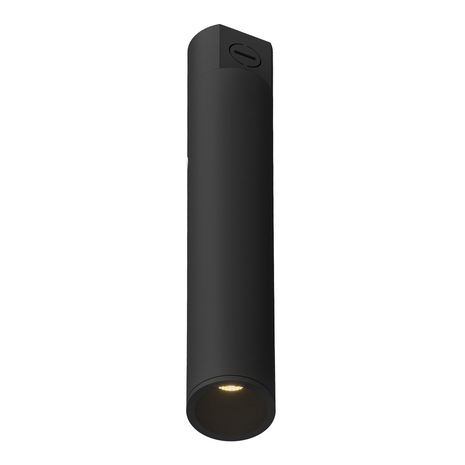 Lorna 13-in (2-in Dia.) 36 Degree Optic Black LED Concrete Ceiling Mount by KUZCO