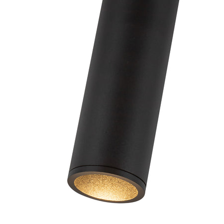 Lorna 7-in (2-in Dia.) 36 Degree Optic Black LED Flush Mount by KUZCO
