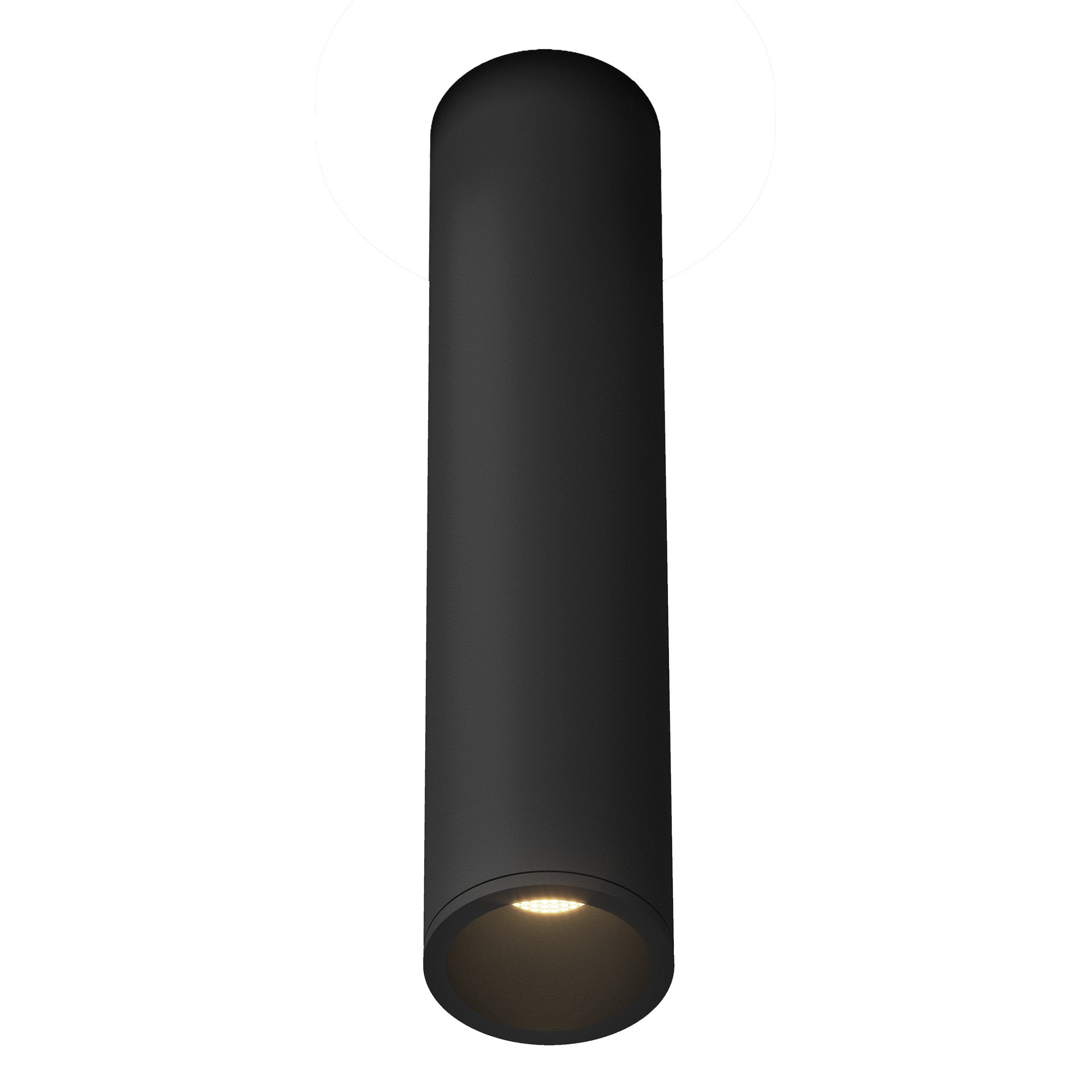 Lorna 11-in (2-in Dia.) 36 Degree Optic Black LED Flush Mount by KUZCO