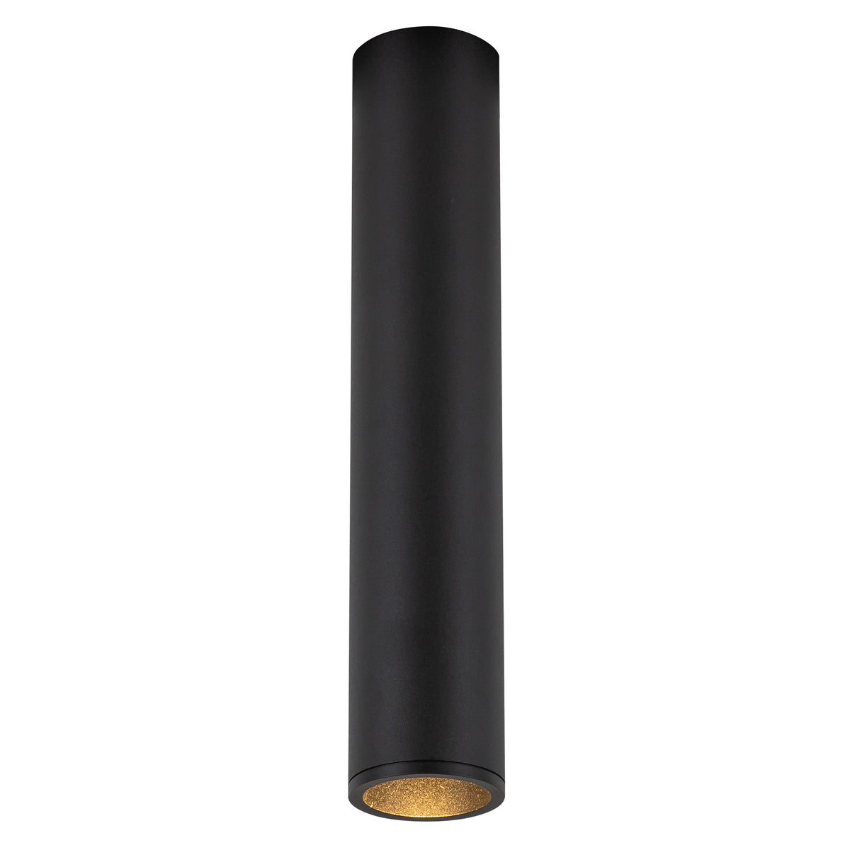 Lorna 11-in (2-in Dia.) 36 Degree Optic Black LED Flush Mount by KUZCO
