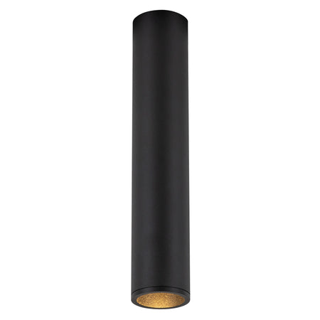 Lorna 11-in (2-in Dia.) 36 Degree Optic Black LED Flush Mount by KUZCO
