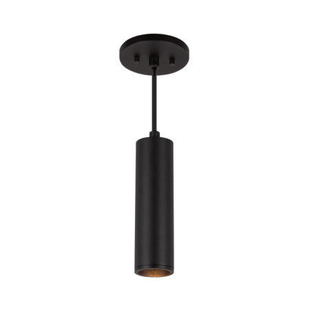 Lorna 8-in (2-in Dia.) 36 Degree Optic Black LED Pendant by KUZCO
