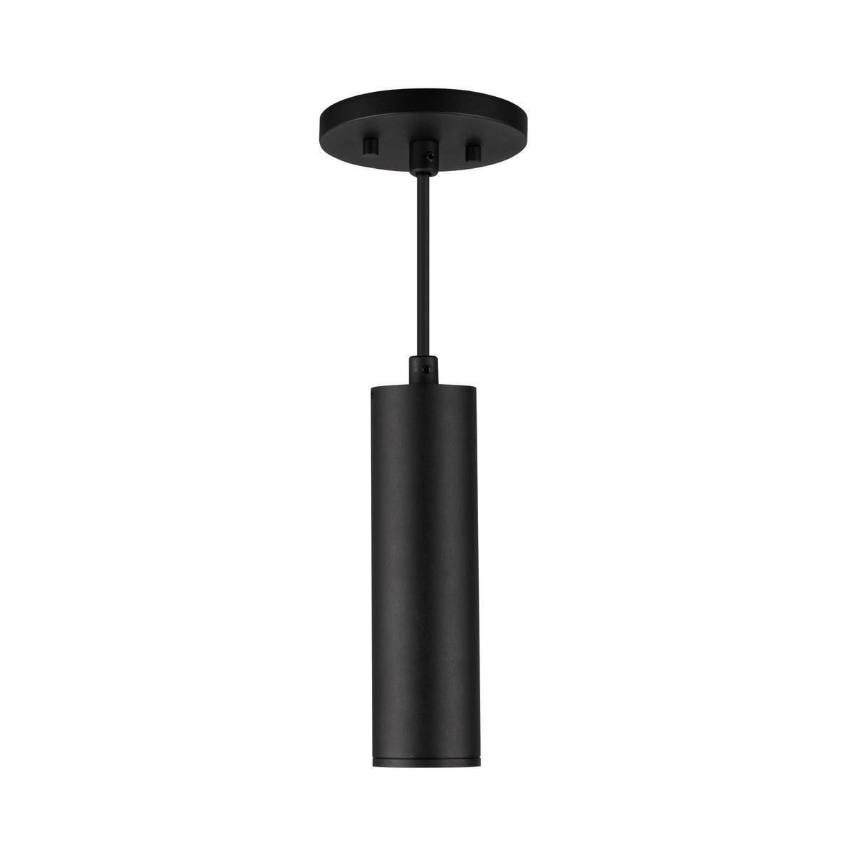 Lorna 8-in (2-in Dia.) 36 Degree Optic Black LED Pendant by KUZCO