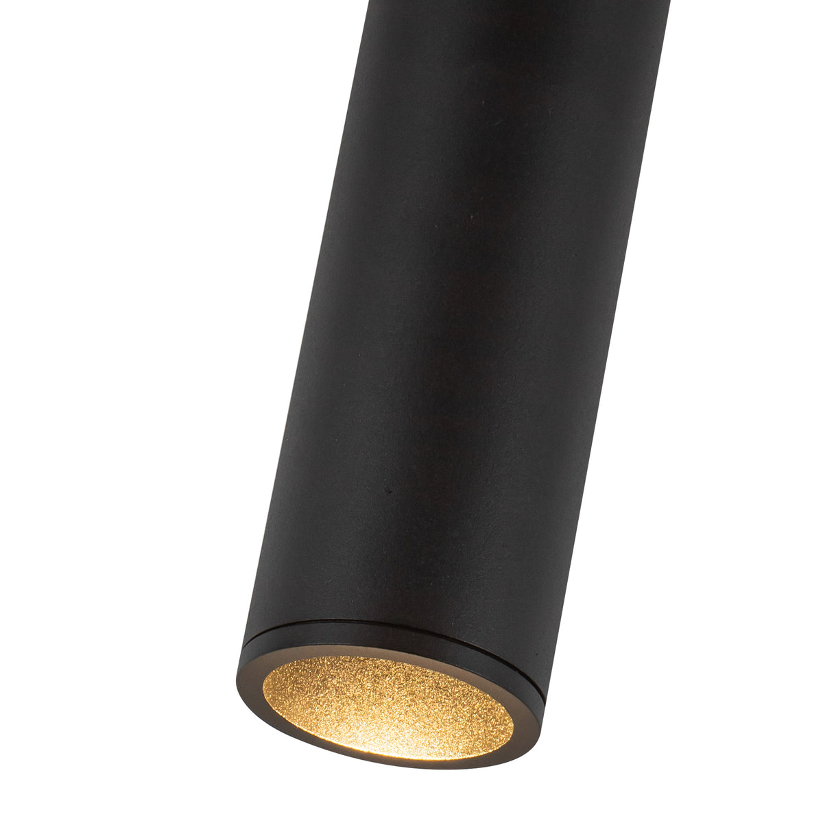 Lorna 12-in (2-in Dia.) 36 Degree Optic Black LED Pendant by KUZCO