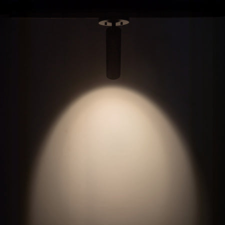 Lorna 9-in (2-in Dia.) 36 Degree Optic Black LED Adjustable Ceiling Mount by KUZCO