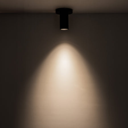 Lorna 4-in (2-in Dia.) 36 Degree Optic Black LED Ceiling Mount by KUZCO