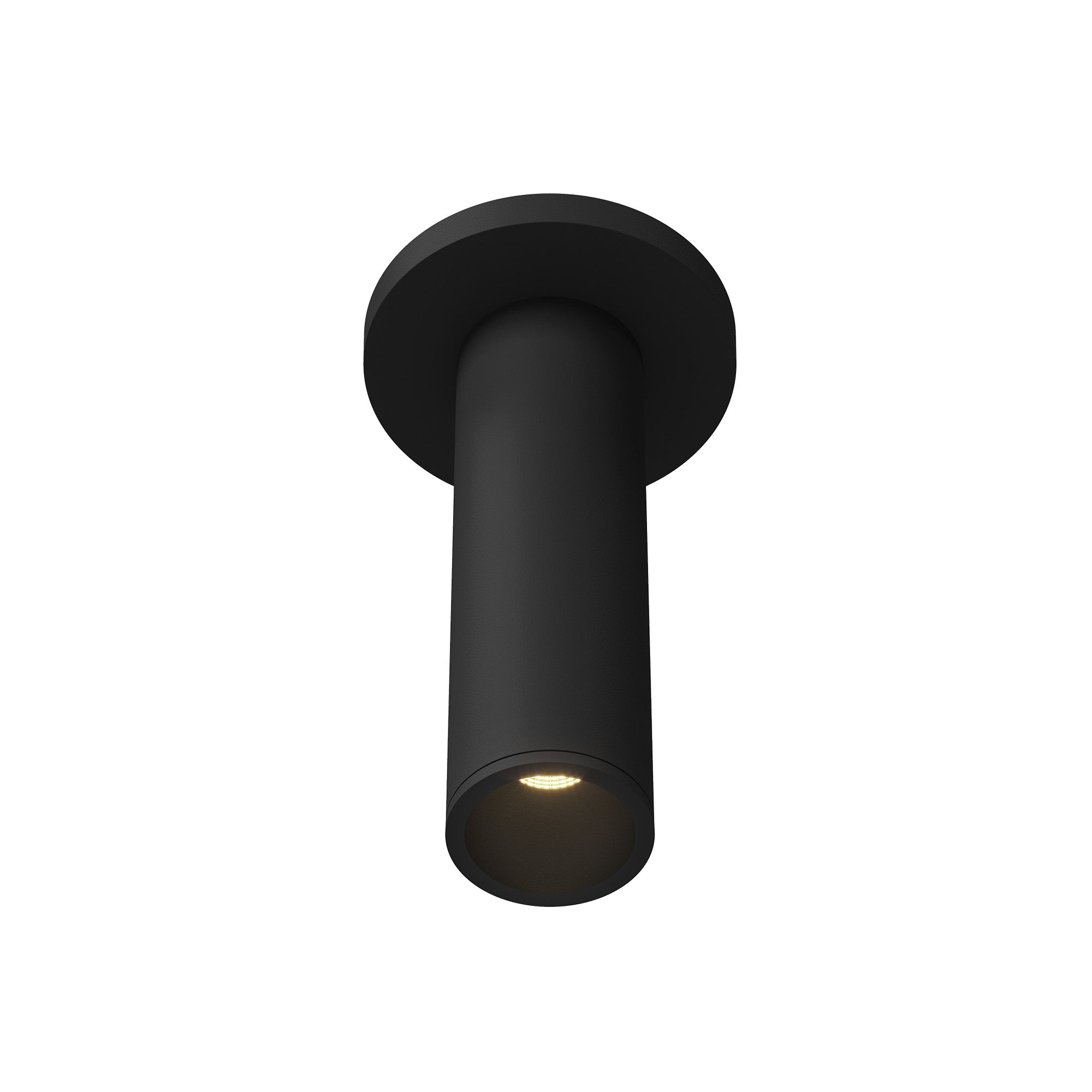 Lorna 8-in (2-in Dia.) 36 Degree Optic Black LED Ceiling Mount by KUZCO