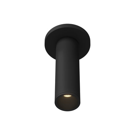 Lorna 8-in (2-in Dia.) 36 Degree Optic Black LED Ceiling Mount by KUZCO