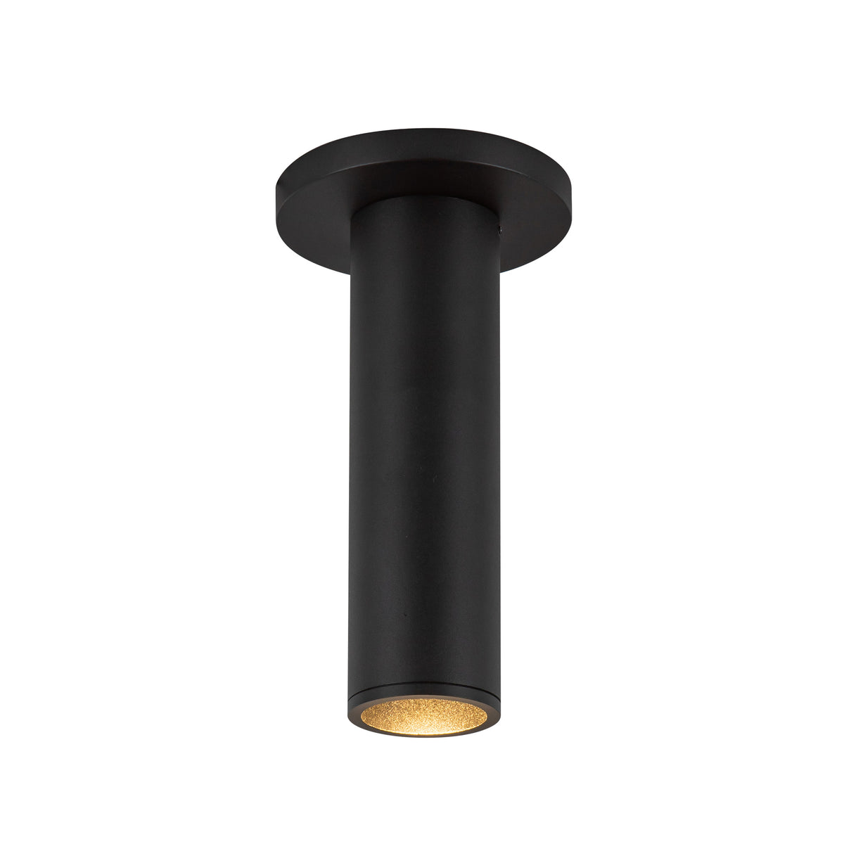 Lorna 8-in (2-in Dia.) 36 Degree Optic Black LED Ceiling Mount by KUZCO